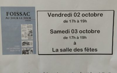 LIVRE « Foissac au jour le jour »